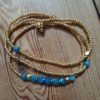 BRACELET MULTIRANGS SQUARE BLUE – Image 3