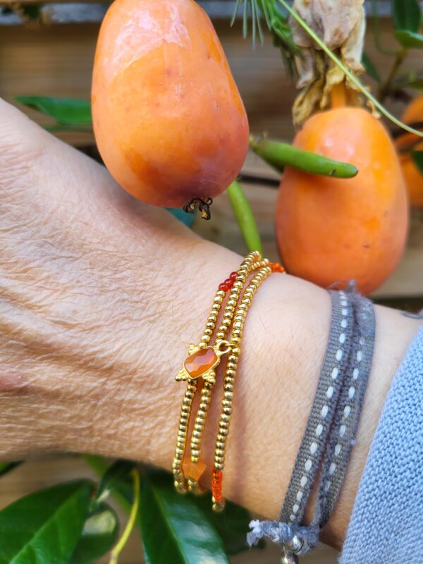 BRACELET MULTIRANGS SAND PLUM – Image 3